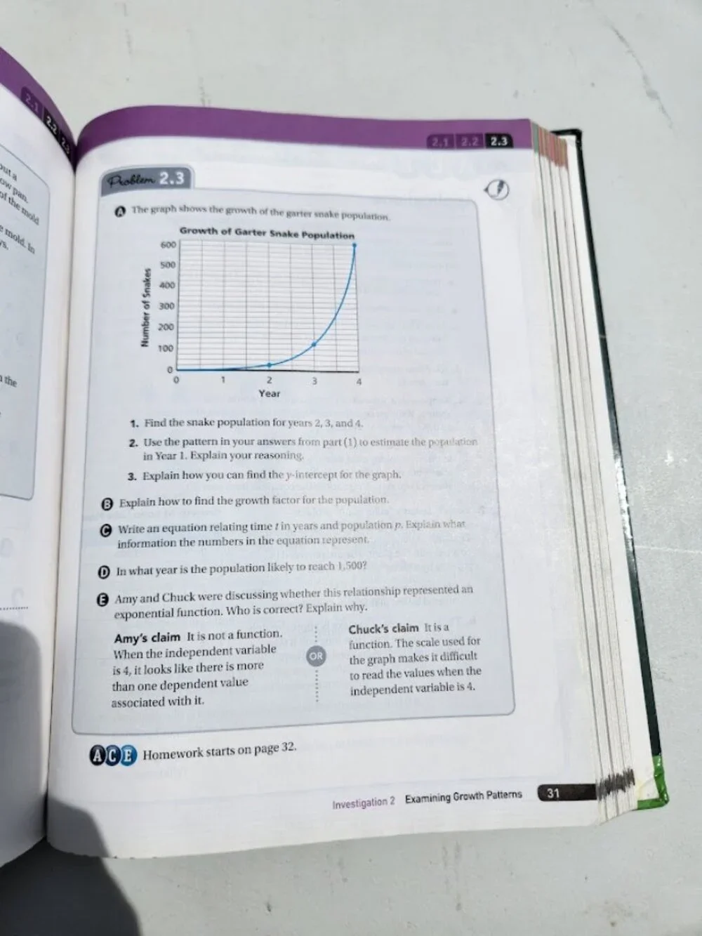 Connected Mathematics 3 Grade 8 CMP3 8th Grade Textbook Book Hardcover Pearson /